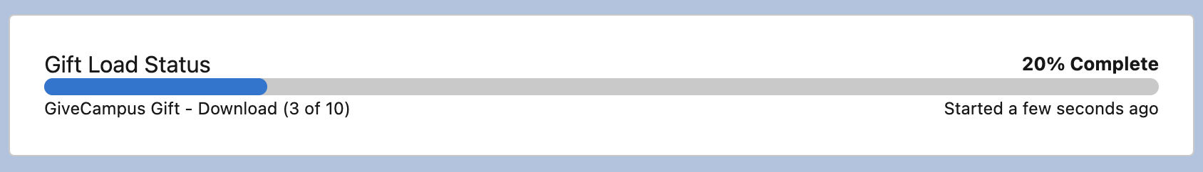 Lightning component for monitoring job chain progress.