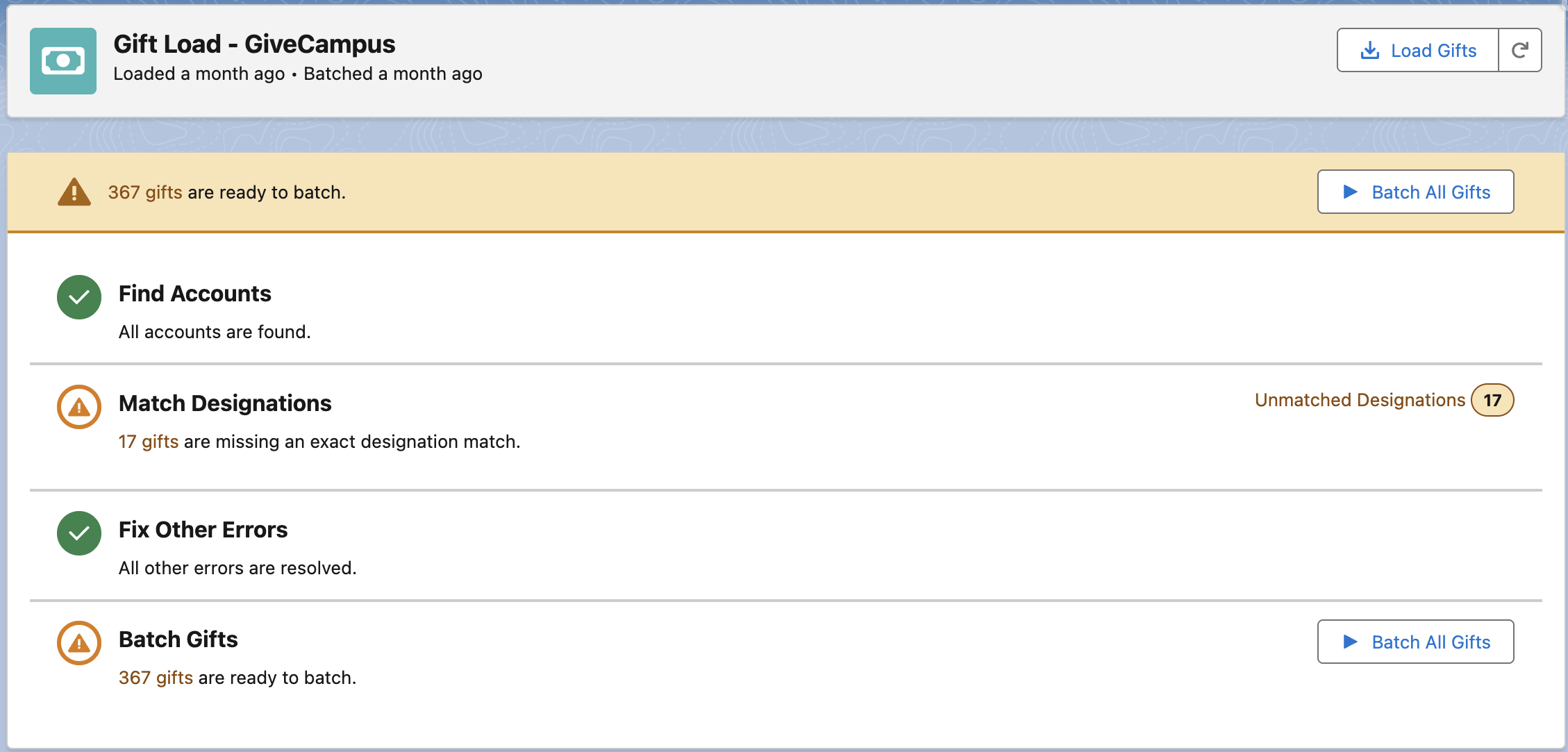 Gift Load Lightning app.